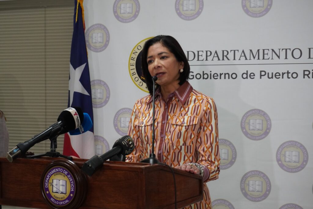 La secretaria del Departamento de Justicia de Puerto Rico, Lcda. Lourdes L. Gómez Torres